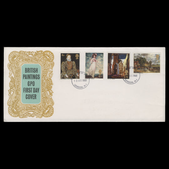 Great Britain 1968 British Paintings first day cover, LONDON W1