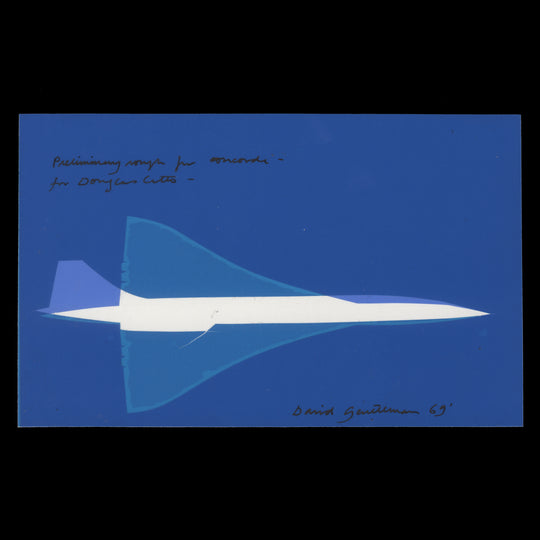 Great Britain 1969 First Flight of Concorde preliminary artwork by David Gentleman