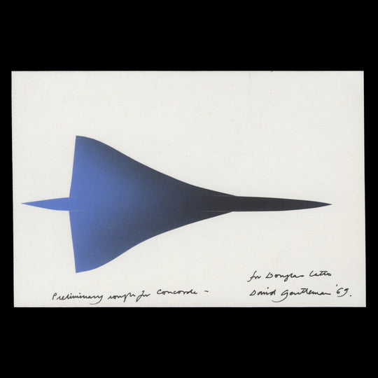 Great Britain 1969 First Flight of Concorde preliminary artwork by David Gentleman