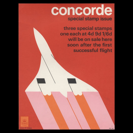 Great Britain 1969 First Flight of Concorde publicity poster
