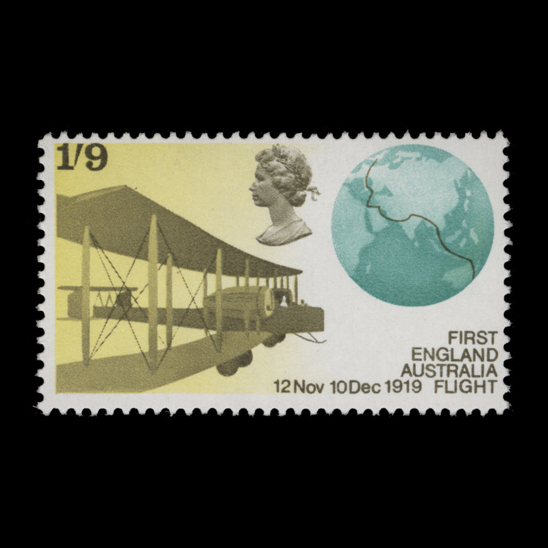 Great Britain 1969 (Variety) 1s9d Anniversaries missing phosphor