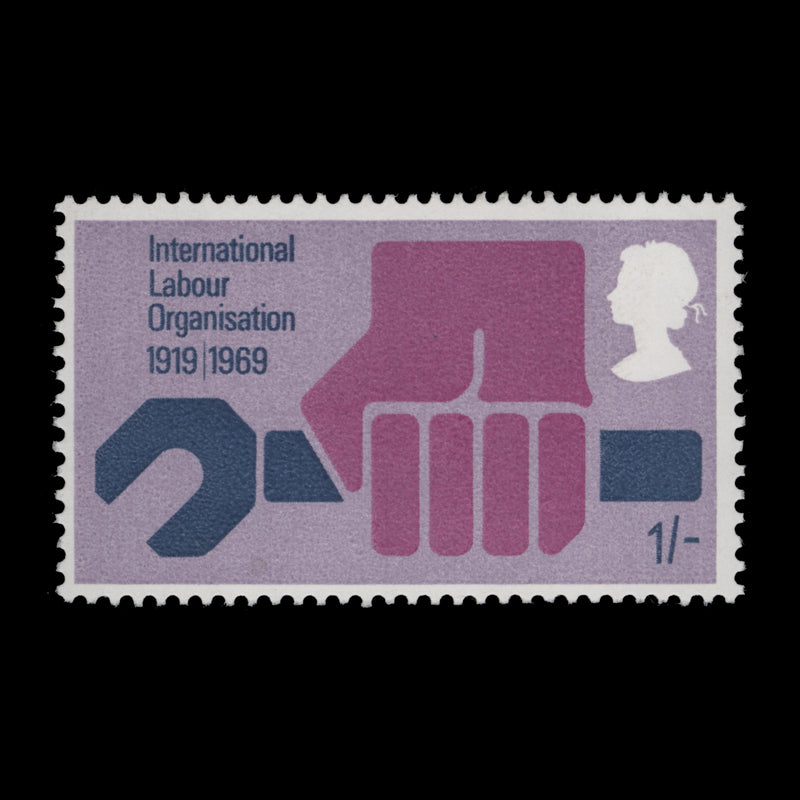 Great Britain 1969 (Variety) 1s Anniversaries missing phosphor
