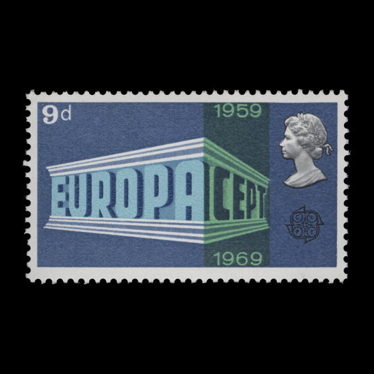 Great Britain 1969 (Variety) 9d Anniversaries missing phosphor