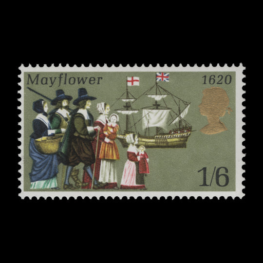 Great Britain 1970 (Variety) 1s6d Anniversaries missing phosphor