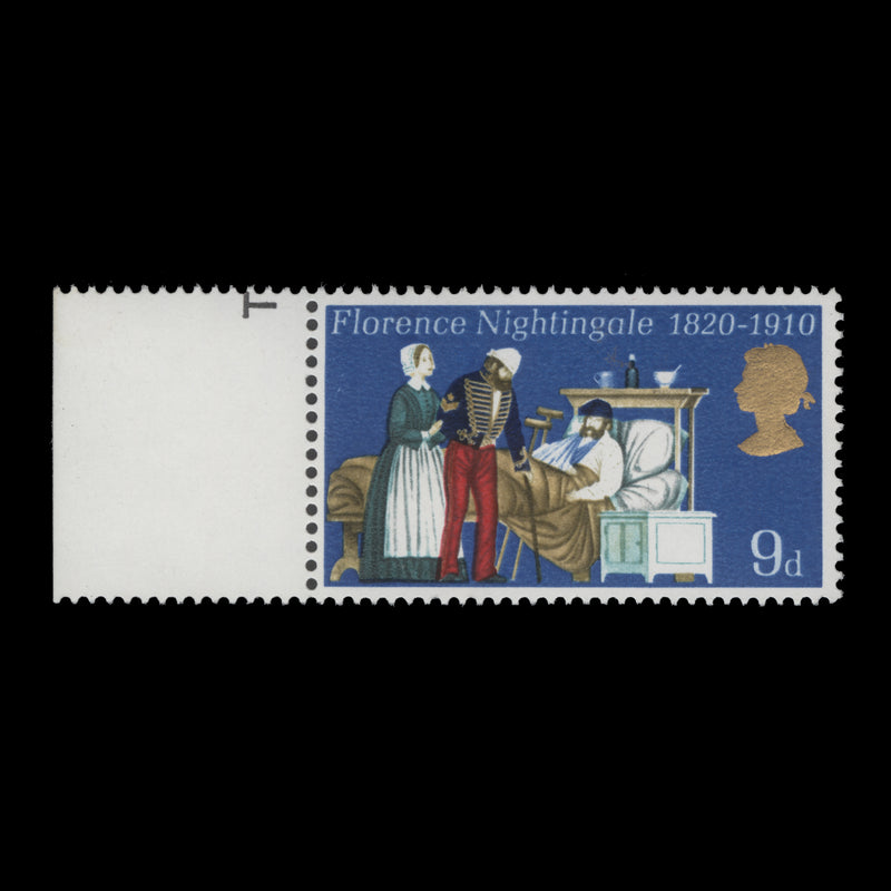 Great Britain 1970 (Variety) 9d Anniversaries missing phosphor