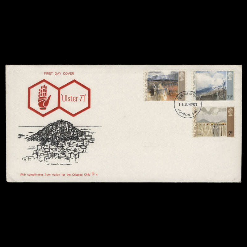 Great Britain 1971 Ulster '71 Paintings first day cover, LONDON SW