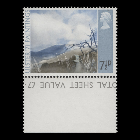 Great Britain 1971 (Variety) 7½p Deer's Meadow missing phosphor