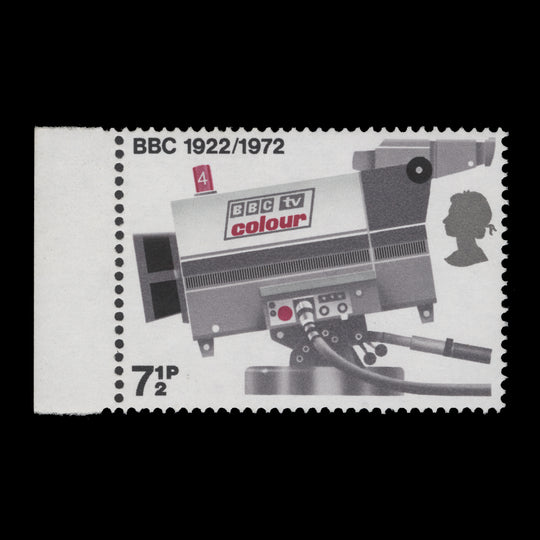 Great Britain 1972 (Variety) 7½p Broadcasting Anniversaries missing phosphor