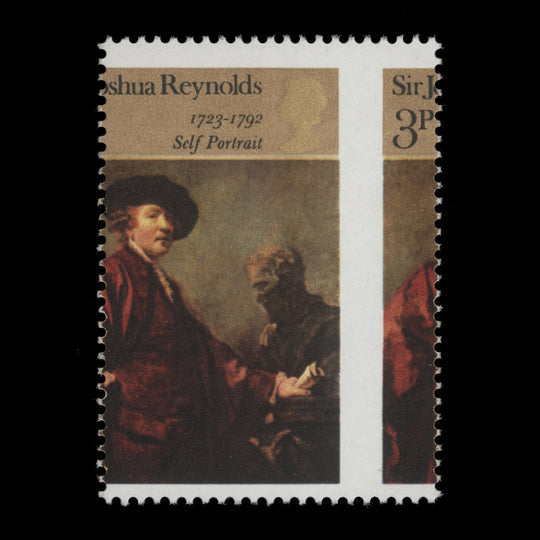 Great Britain 1973 (Variety) 3p British Paintings with perforation shift