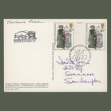 Great Britain 1975 Jane Austen Bicentenary first day cover PHQ card signed by designer
