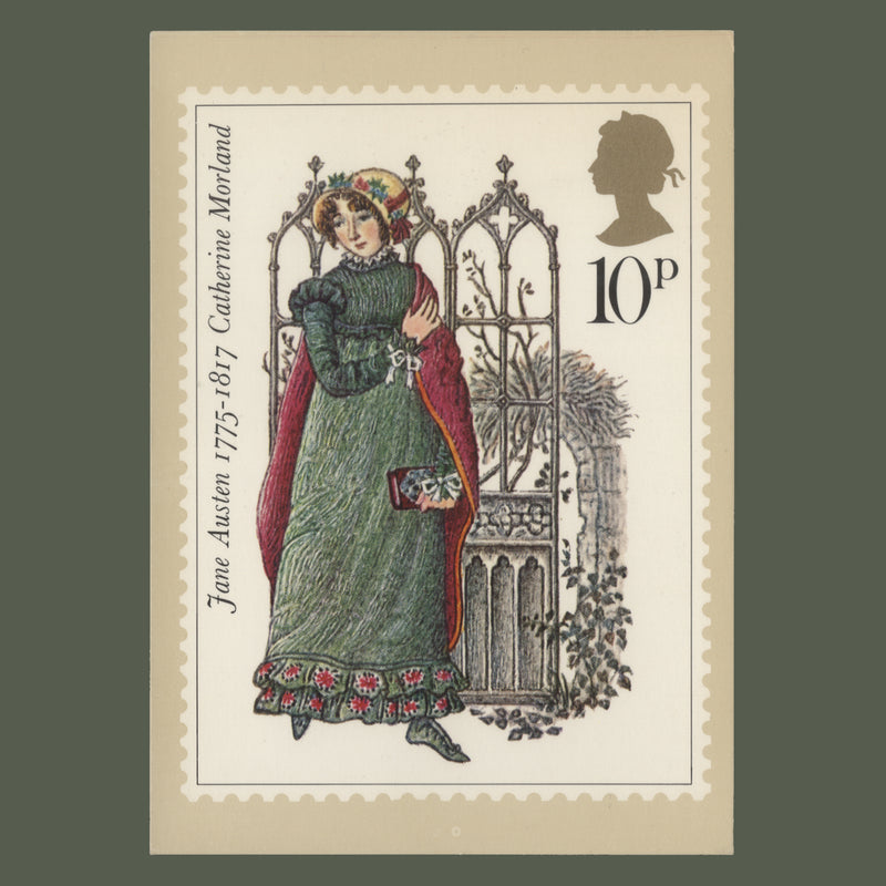 Great Britain 1975 Jane Austen Bicentenary first day cover PHQ card signed by designer