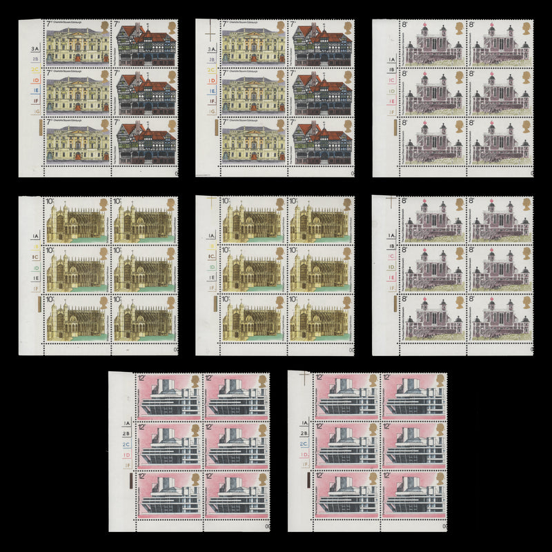 Great Britain 1975 (MLH) Architectural Heritage Year cylinder blocks