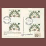 Great Britain 1980 Christmas first day PHQ card signed by designer