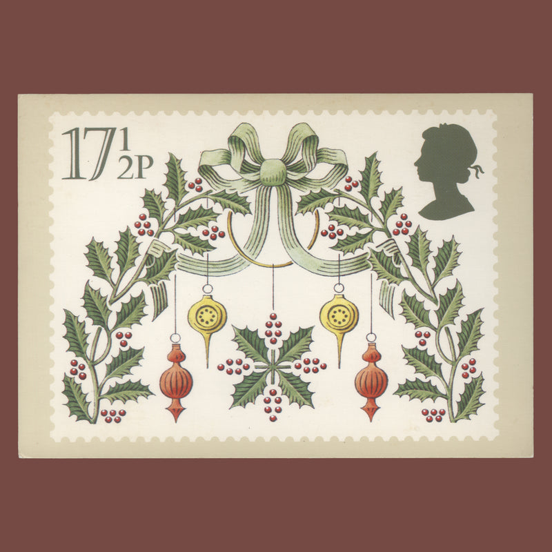 Great Britain 1980 Christmas first day PHQ card signed by designer