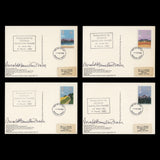 Great Britain 1983 Geographical Regions first day PHQ cards signed by the designer