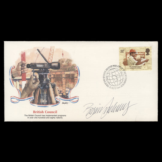 Great Britain 1984 Technical Training first day cover signed by Brian Sanders