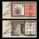 Great Britain 2000 Special by Design booklet panes on covers signed by designer