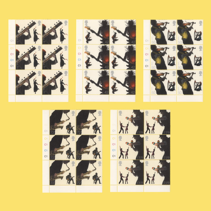 Great Britain 2006 (MNH) Sounds of Britain cylinder blocks