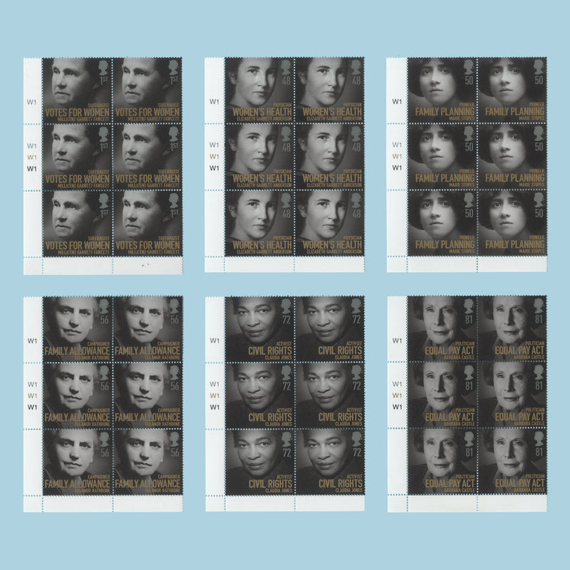 Great Britain 2008 (MNH) Women of Distinction cylinder blocks