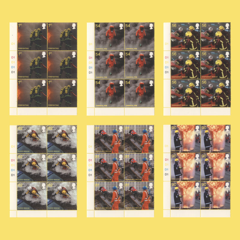 Great Britain 2009 (MNH) Fire & Rescue Service cylinder blocks