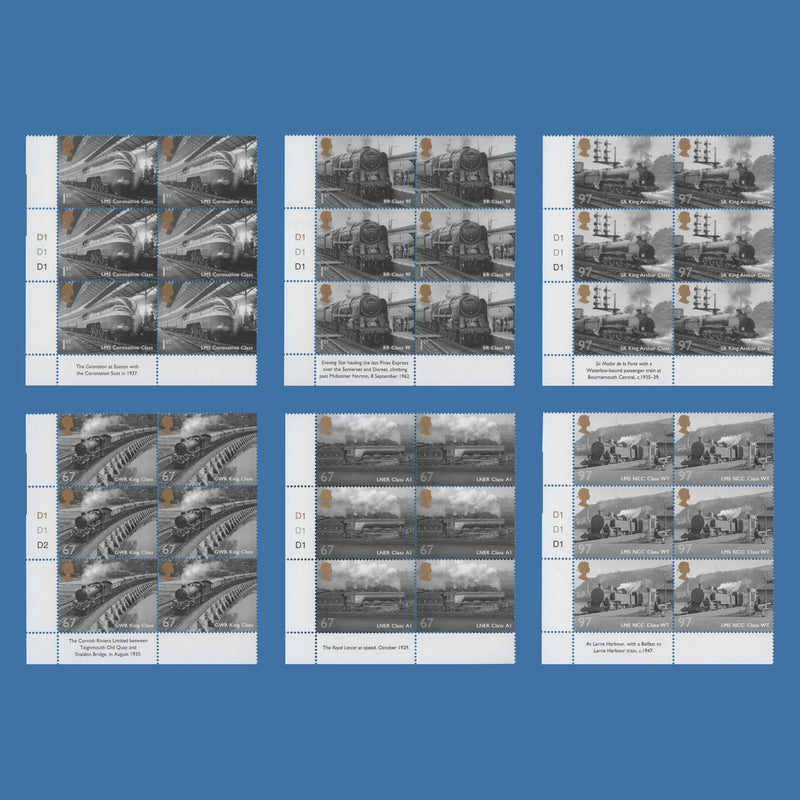 Great Britain 2010 (MNH) British Railways cylinder blocks