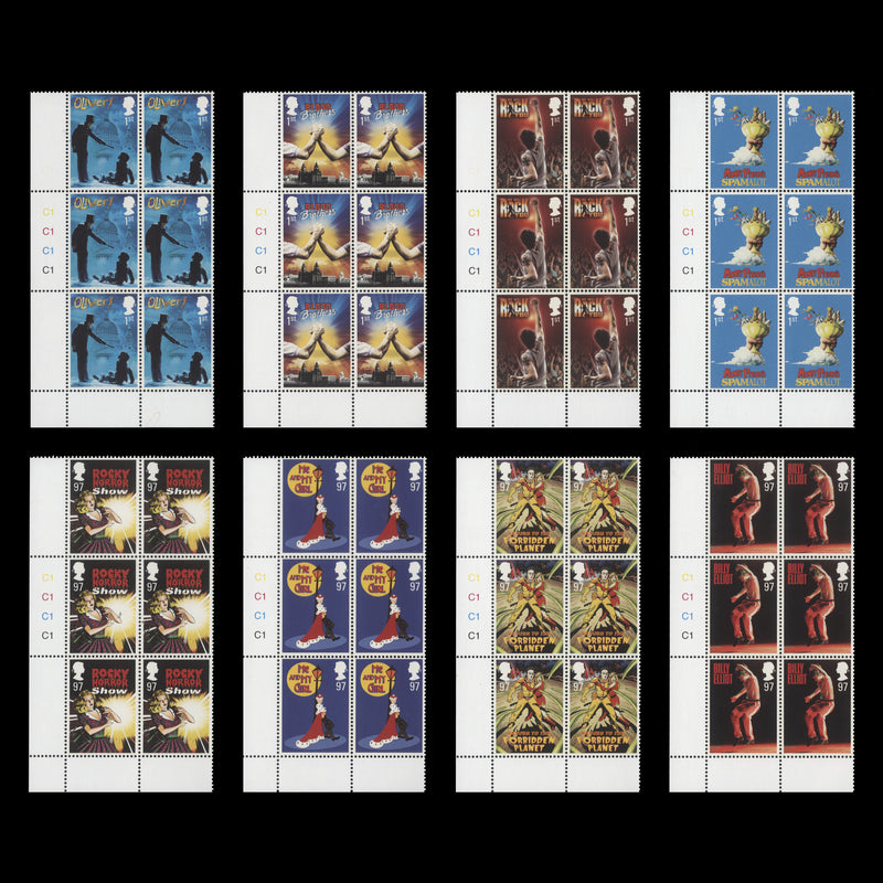Great Britain 2011 (MNH) Musicals cylinder blocks
