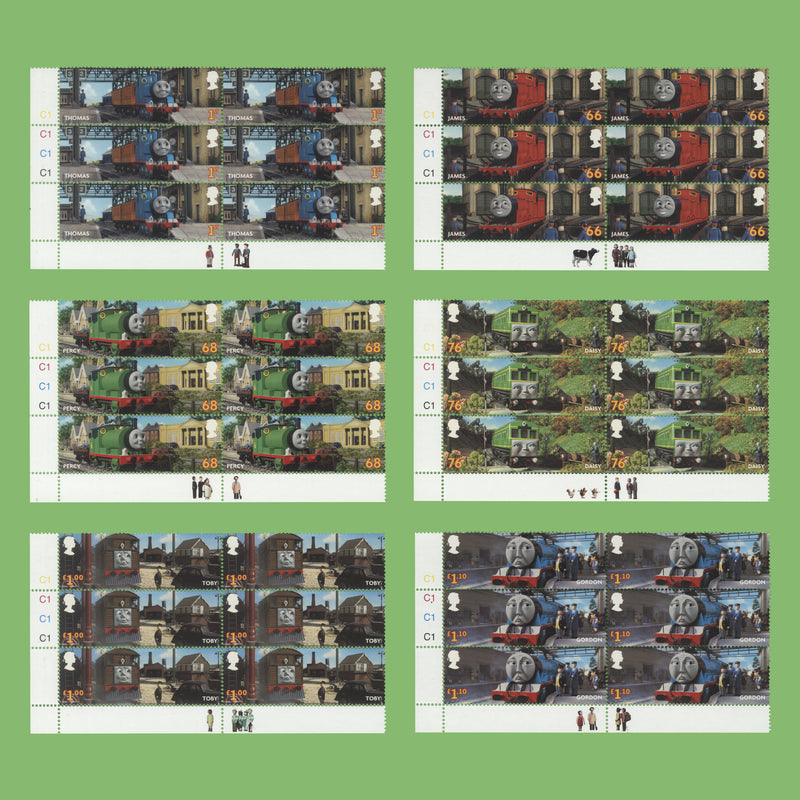 Great Britain 2011 (MNH) Thomas the Tank Engine cylinder blocks