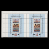 Grenada 1987 (Variety) Christopher Columbus Anniversary uncut sheetlet pairs