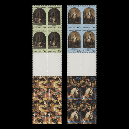 Grenada/Grenadines 1982 (Variety) Easter gutter blocks