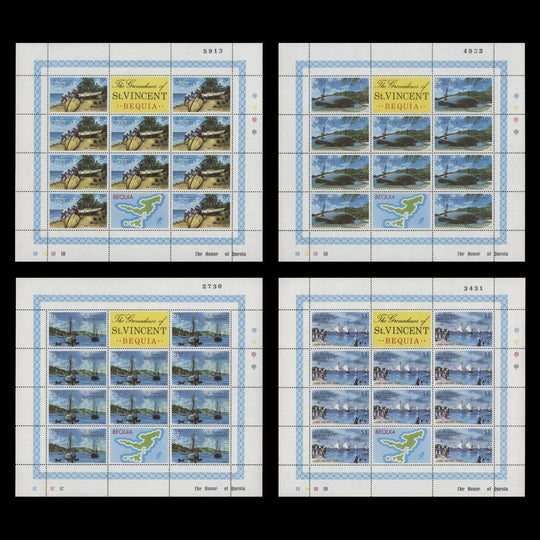 Grenadines of St Vincent 1974 (MNH) Bequia Island sheetlets