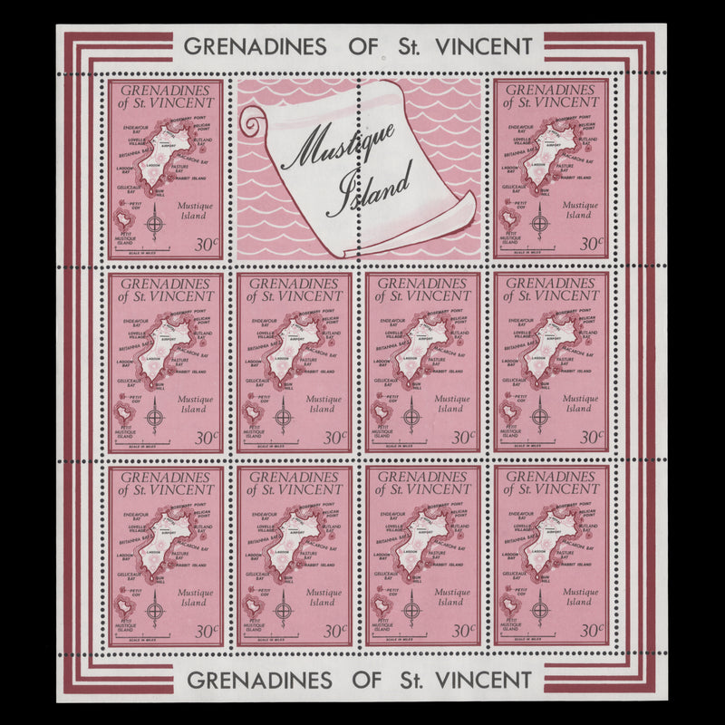 Grenadines of St Vincent 1974 (MNH) Maps sheetlets