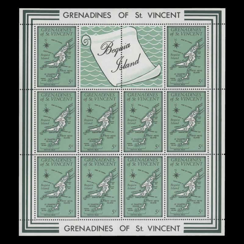 Grenadines of St Vincent 1974 (MNH) Maps sheetlets