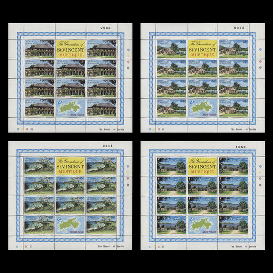 Grenadines of St Vincent 1975 (MNH) Mustique Island sheetlets