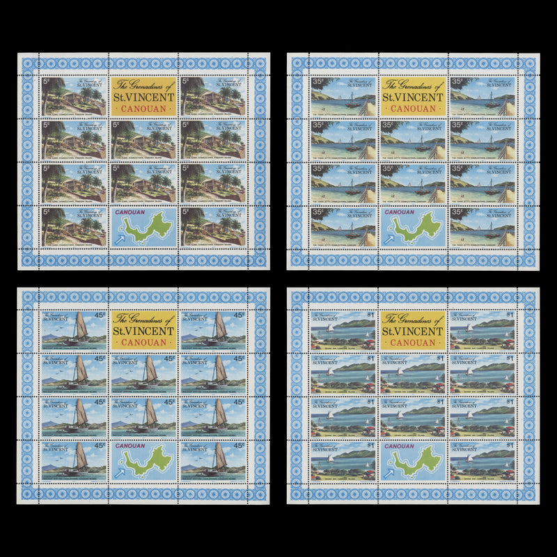 Grenadines of St Vincent 1977 (MNH) Canouan Island sheetlets