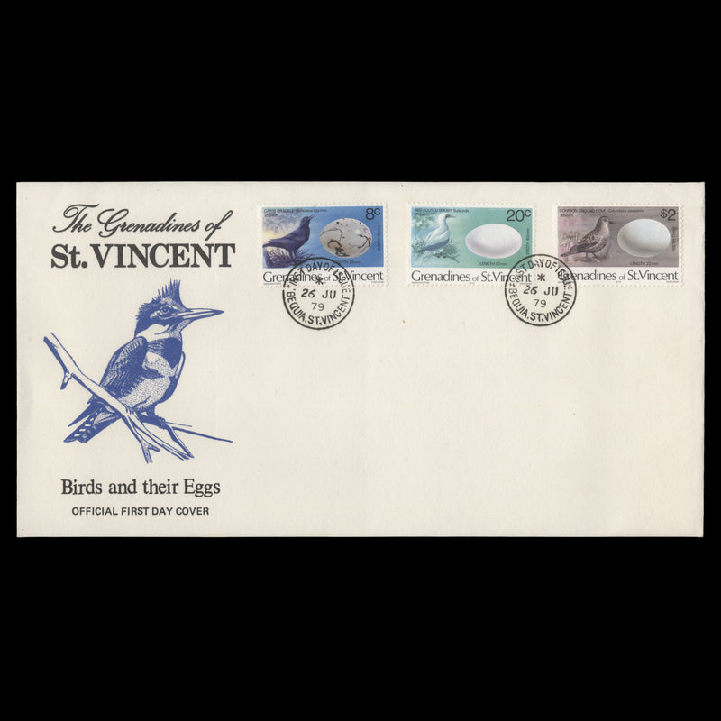 Grenadines of St Vincent 1979 Birds & Eggs first day cover, '1979' imprint