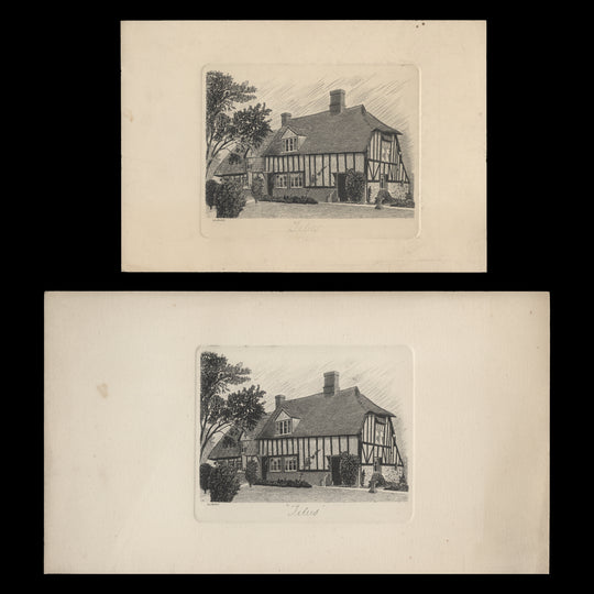 Titus Farmhouse, Essex prints by Harold J Bard
