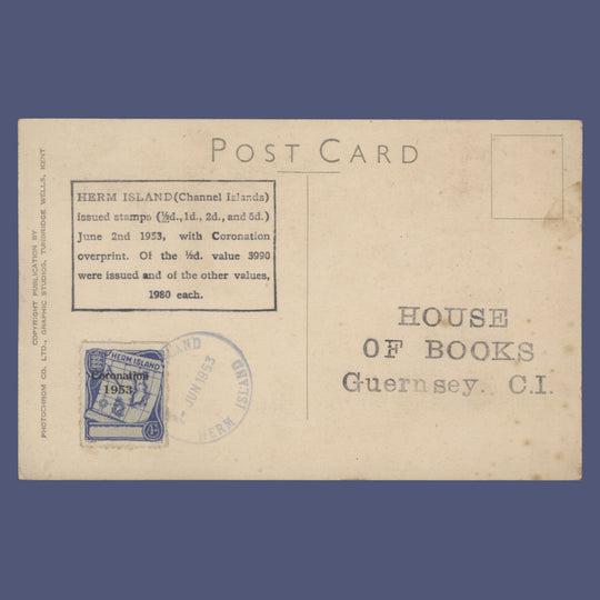 Herm 1953 (FDC) ½d Coronation, HERM ISLAND