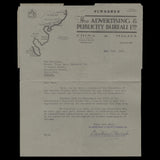 Hong Kong 1953 Coronation first day promotional air letter, HONG KONG 1
