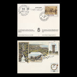 Isle of Man 1994 Victorian Scenes postcards signed by designer