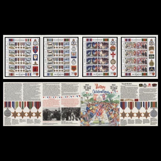 Isle of Man 1995 VE Day Anniversary souvenir folder signed by Tony Theobald