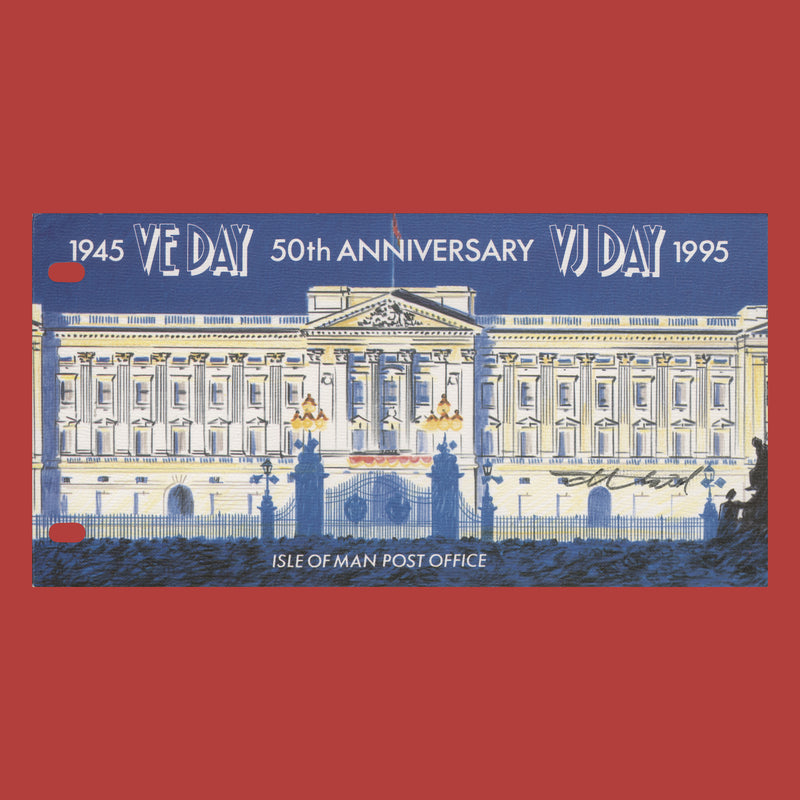 Isle of Man 1995 VE Day Anniversary presentation pack signed by Tony Theobald