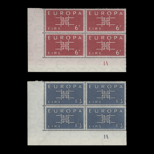 Ireland 1963 (MNH) Europa plate 1A blocks