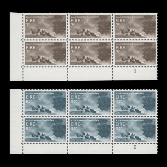 Ireland 1967 (MNH) International Tourist Year cylinder blocks