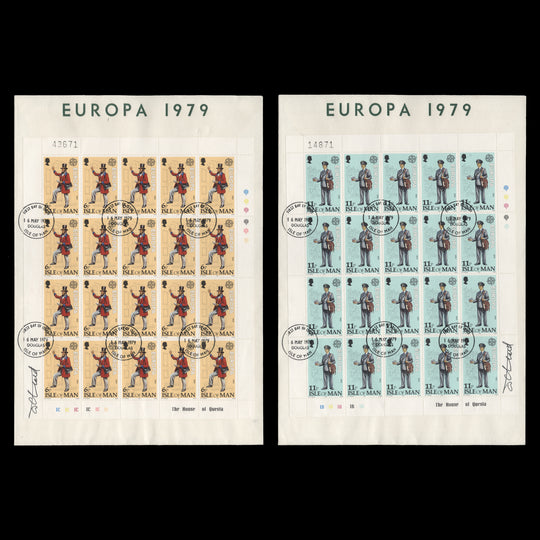 Isle of Man 1979 Postal Uniforms first day covers signed by designer