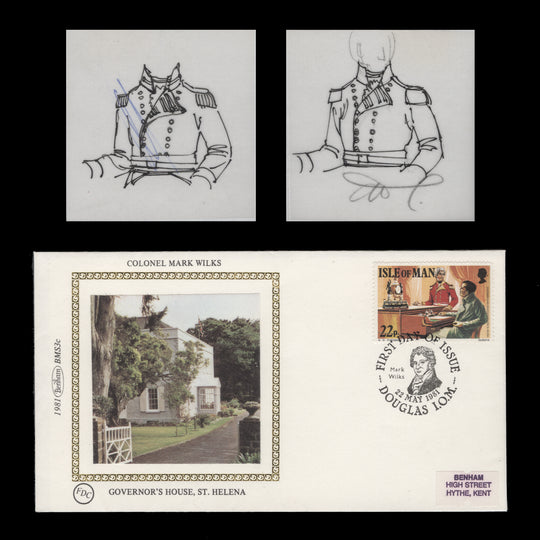 Isle of Man 1981 Mark Wilks Death Anniversary pen and pencil essays