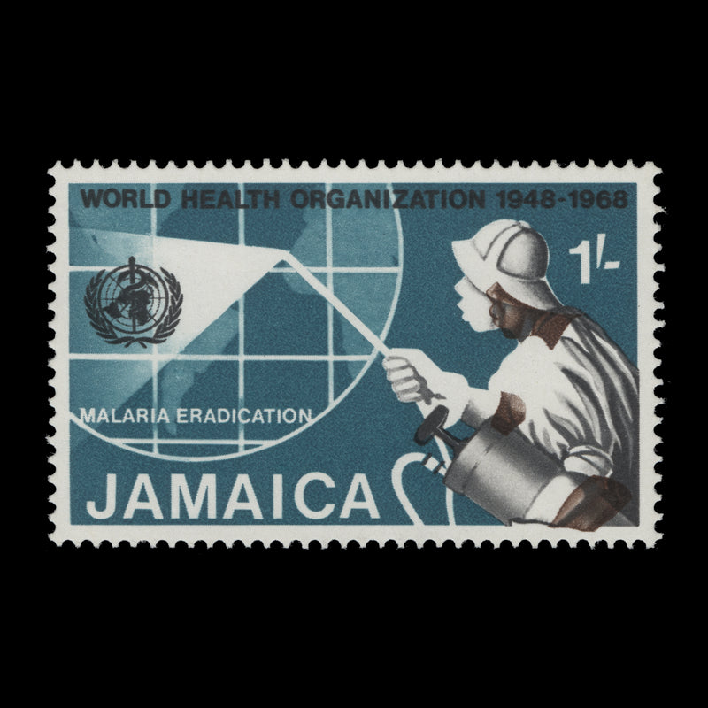 Jamaica 1969 (Variety) 1s WHO Anniversary with brown shift