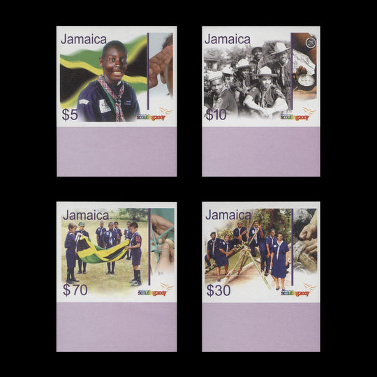 Jamaica 2007 Scouting Anniversary imperf proof singles