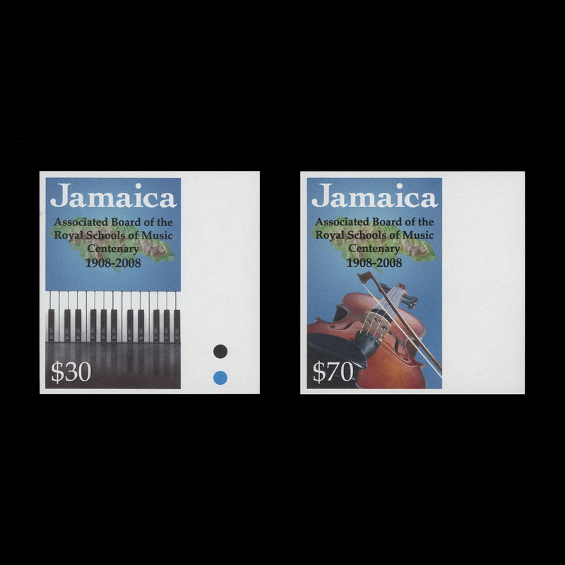 Jamaica 2008 ABRSM Examinations Centenary imperf proof singles