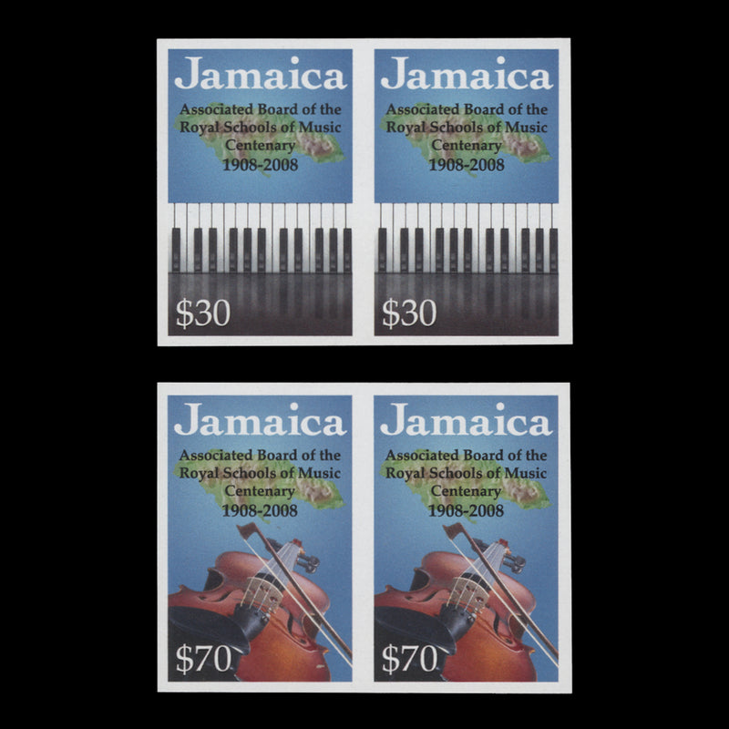Jamaica 2008 ABRSM Examinations Centenary imperf proof pairs