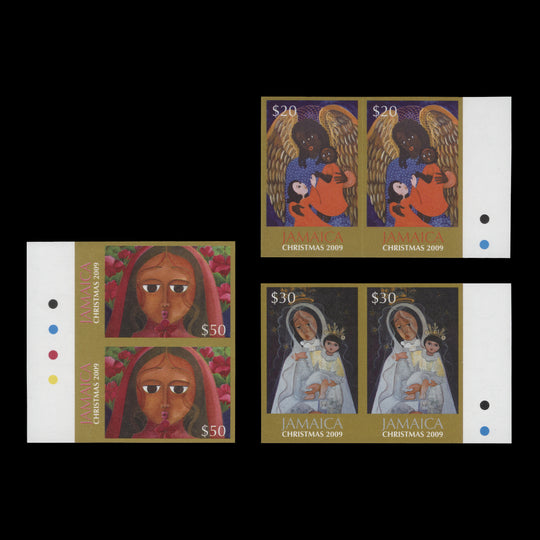Jamaica 2009 Christmas imperf proof pairs